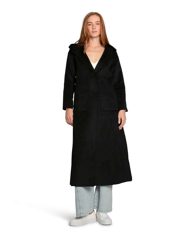 Belle & Bloom Walk My Way Wool Blend Oversized Maxi Coat