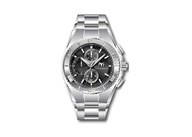 Technomarine Men's Tm-224021 Manta Quartz Chronograph Black Dial Watch