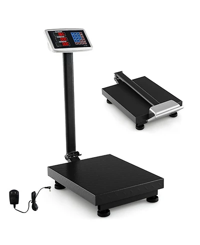 660 lbs Weight Computing Digital Platform Scale Floor Folding Scale with Price Calculator