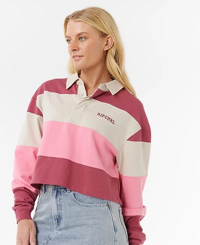 Rip Curl Women's Keepsakes Collar Rugby Top