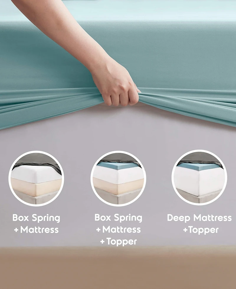 Nestl Premier Collection Deep Pocket 5 Piece Sheet Set, Split King