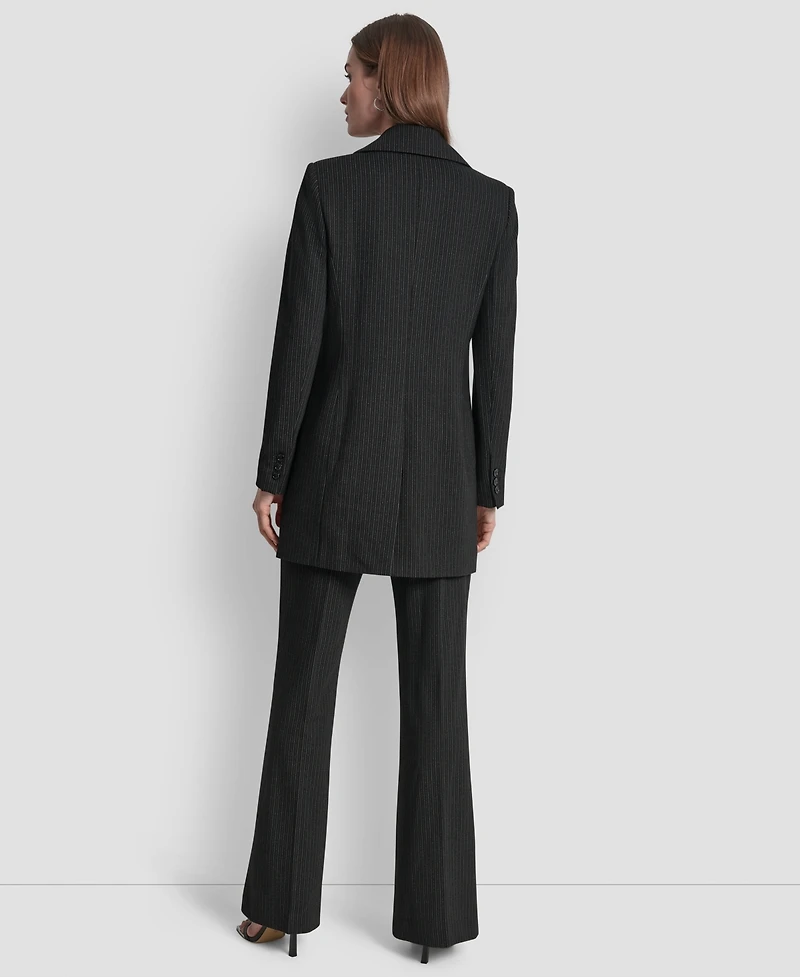 Dkny Women's Elizabeth Striped One Button Topper Jacket