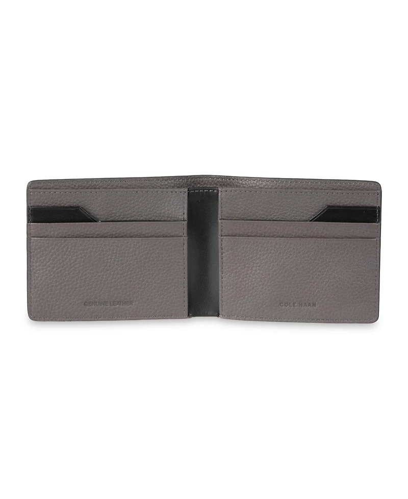 Cole Haan Men's Rfid Two-Tone Pebbled Leather Slimfold Wallet