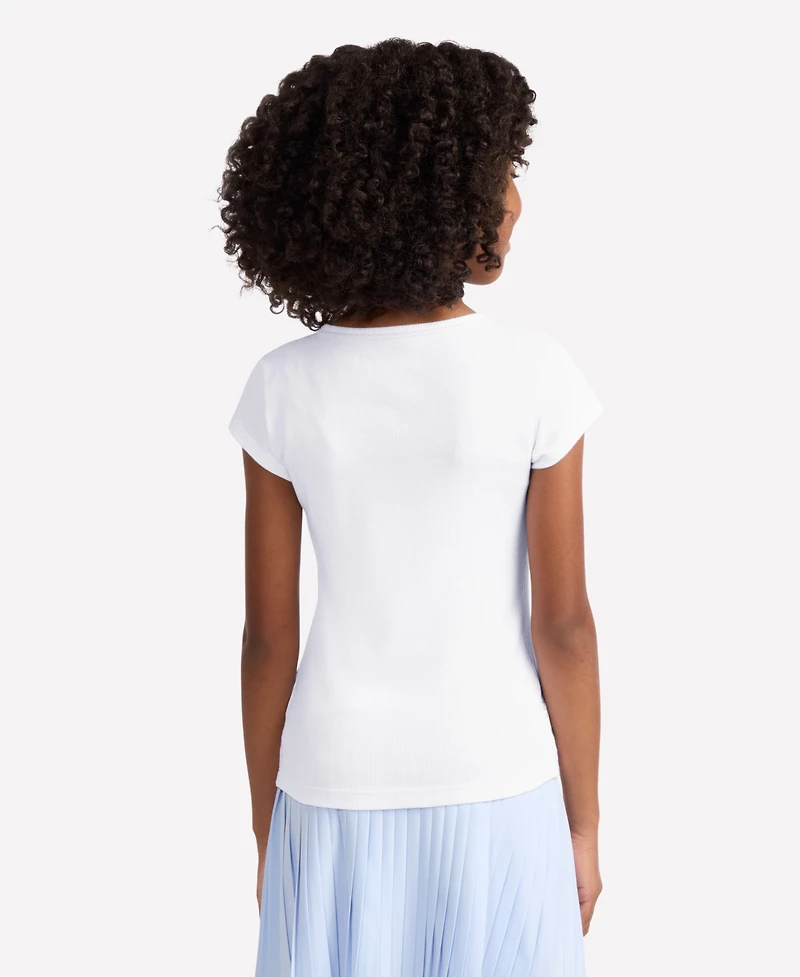 abercrombie kids Little and Big Girls Essential Henley T-Shirt
