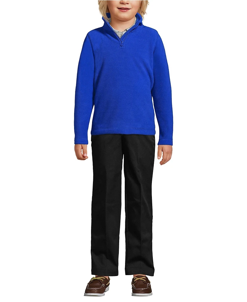 Lands' End Girls Lightweight Fleece Quarter Zip Pullover