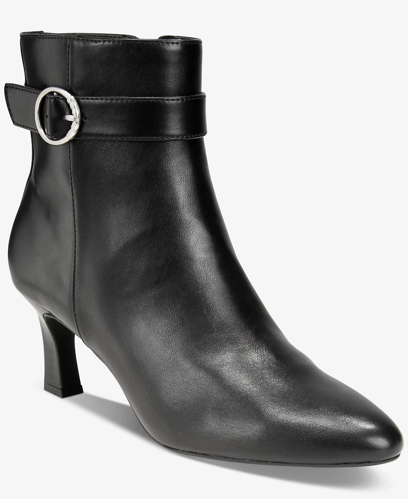 Macy's Women's Belt Almond Toe Booties
