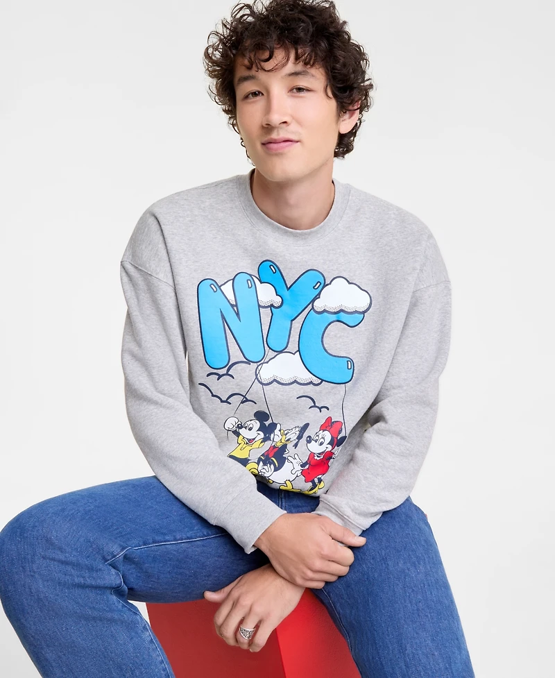 Disney | Macy's Unisex Mickey & Friends Nyc Crewneck Sweatshirt, Exclusive