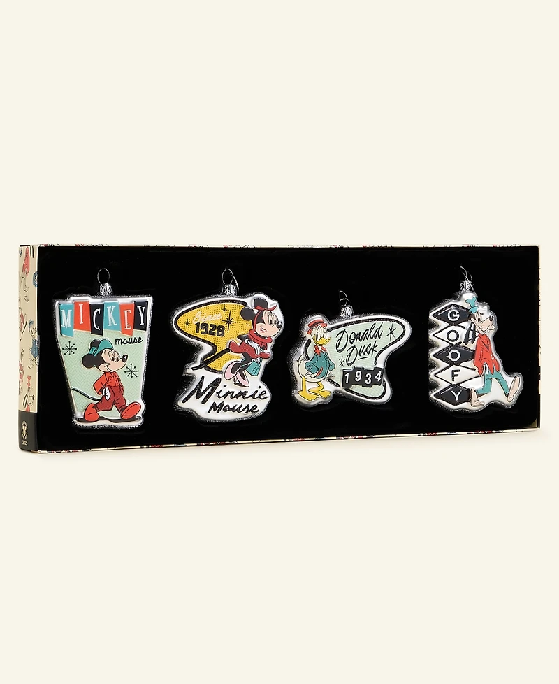 Disney | Macy's Mickey & Friends Ornaments, Set of 4, Macy's Exclusive