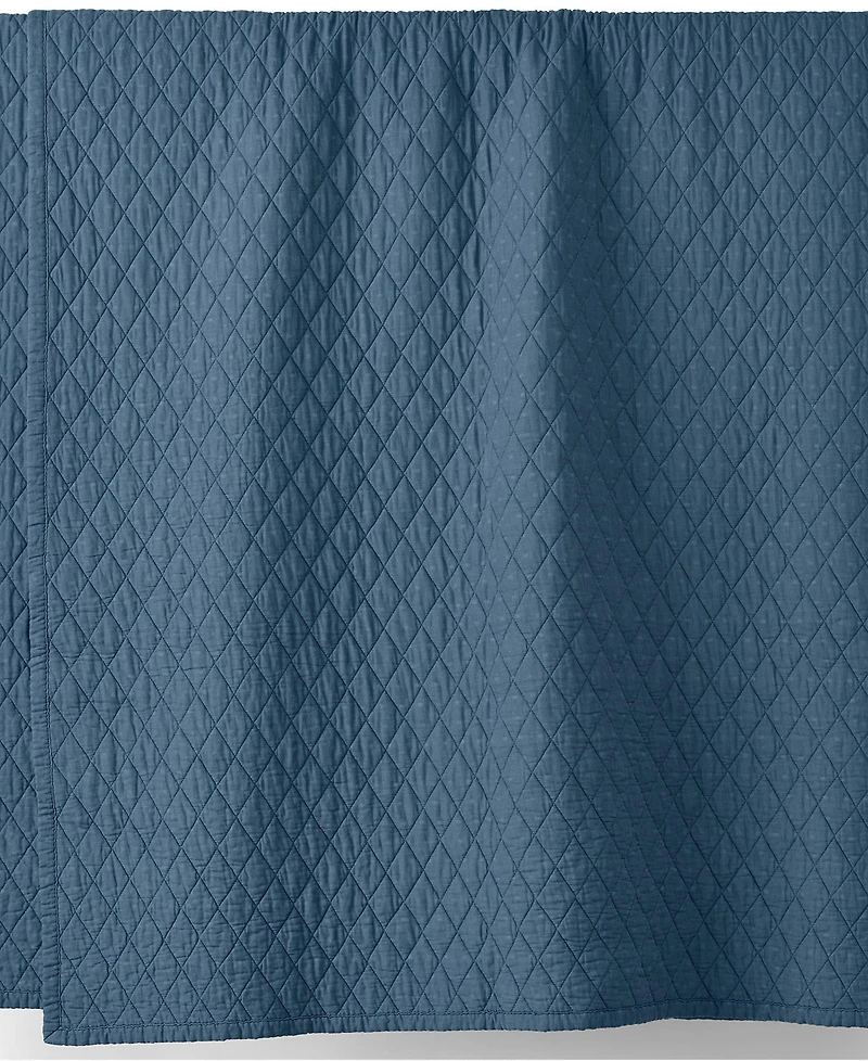 Lands' End Solid Diamond Double Voile Pillow Sham