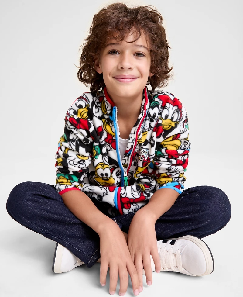 Disney | Macy's Kids Xs-xl Mickey & Friends Full-Zip Fleece Jacket, Exclusive