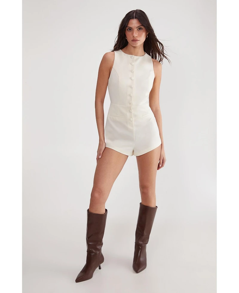 Nasty Gal Women's Essentials Sleeveless Tailored Jumpsuit