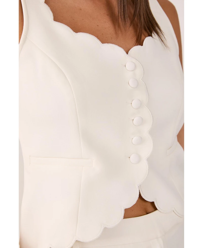 Nasty Gal Women's Button Front Tailored Waistcoat