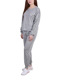 Ny Collection Women's Long Sleeve Top and Pants