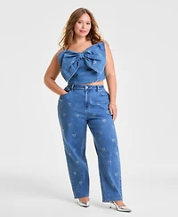Disney | Macy's Plus Straight-Leg Jeans Embellished with Crystals by Swarovski, Exclusive