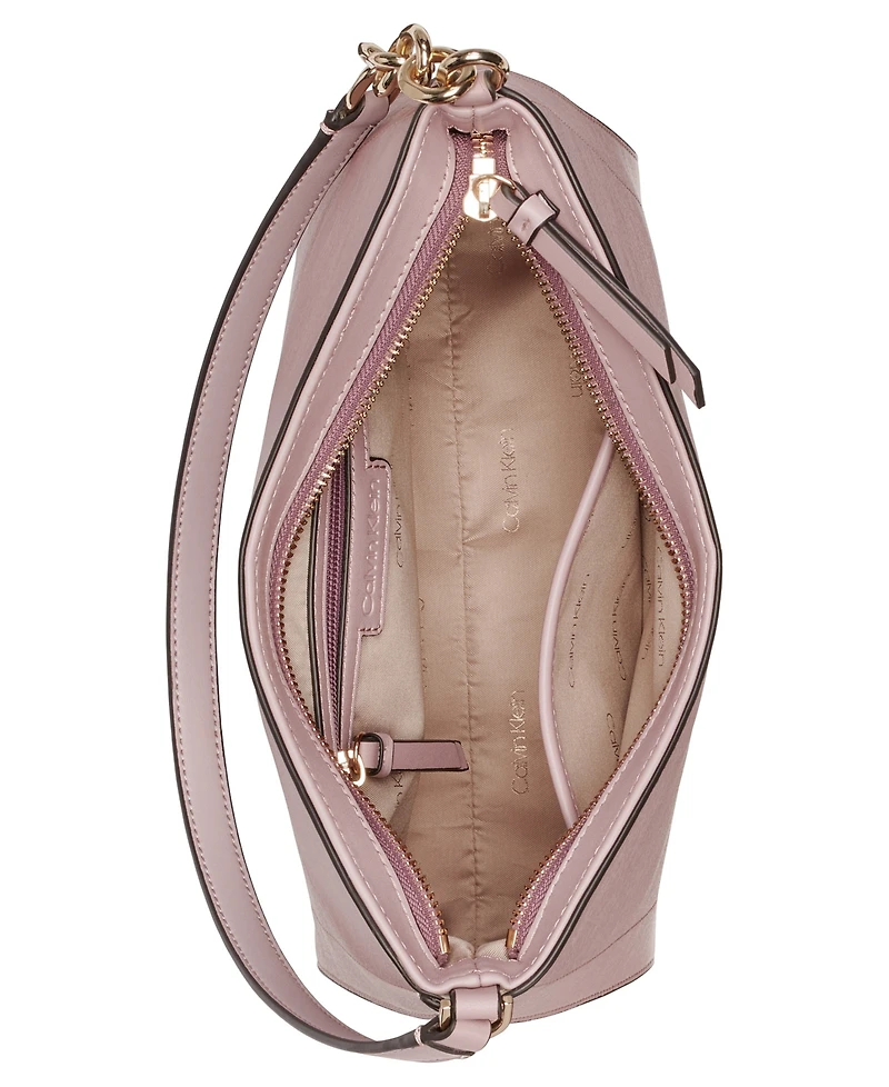 Calvin Klein Women's Nova Top Zipper Chain Shoulder Bag