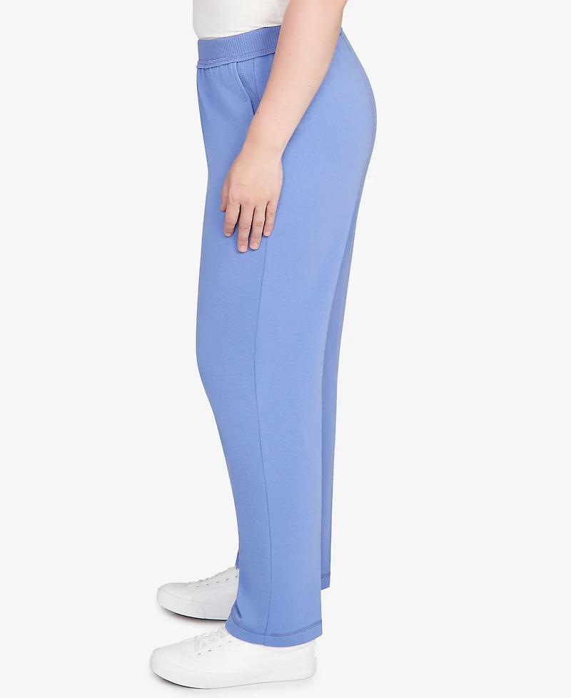 Alfred Dunner Casual Vibe Cozy Short Length Slant Pocket Pant