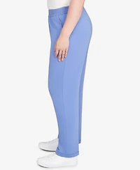 Alfred Dunner Casual Vibe Cozy Short Length Slant Pocket Pant