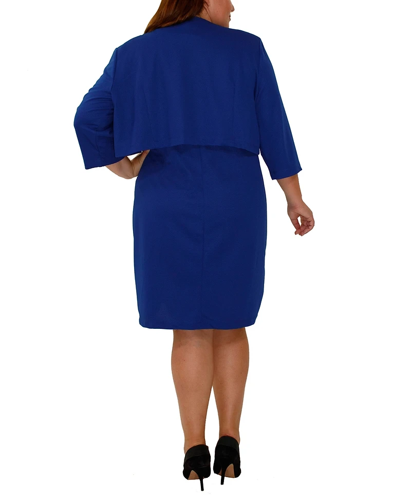 Ny Collection Plus 2 Piece Dress Set