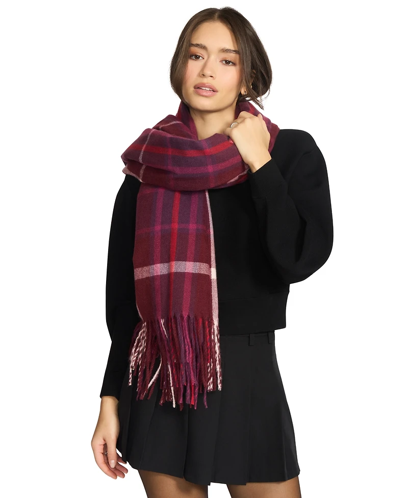 Steve Madden Women's Plaid Midweight Scarf