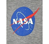 Max & Olivia Little and Big Boys 2-Piece Thermal Nasa Top Flannel Pants Set