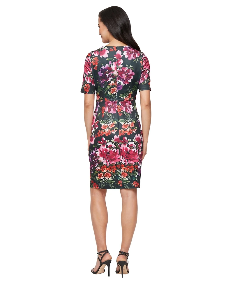 Sl Fashions Women's Cutout Neck Dress