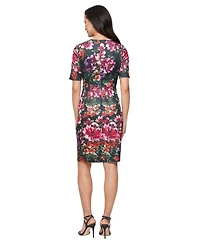 Sl Fashions Women's Cutout Neck Dress
