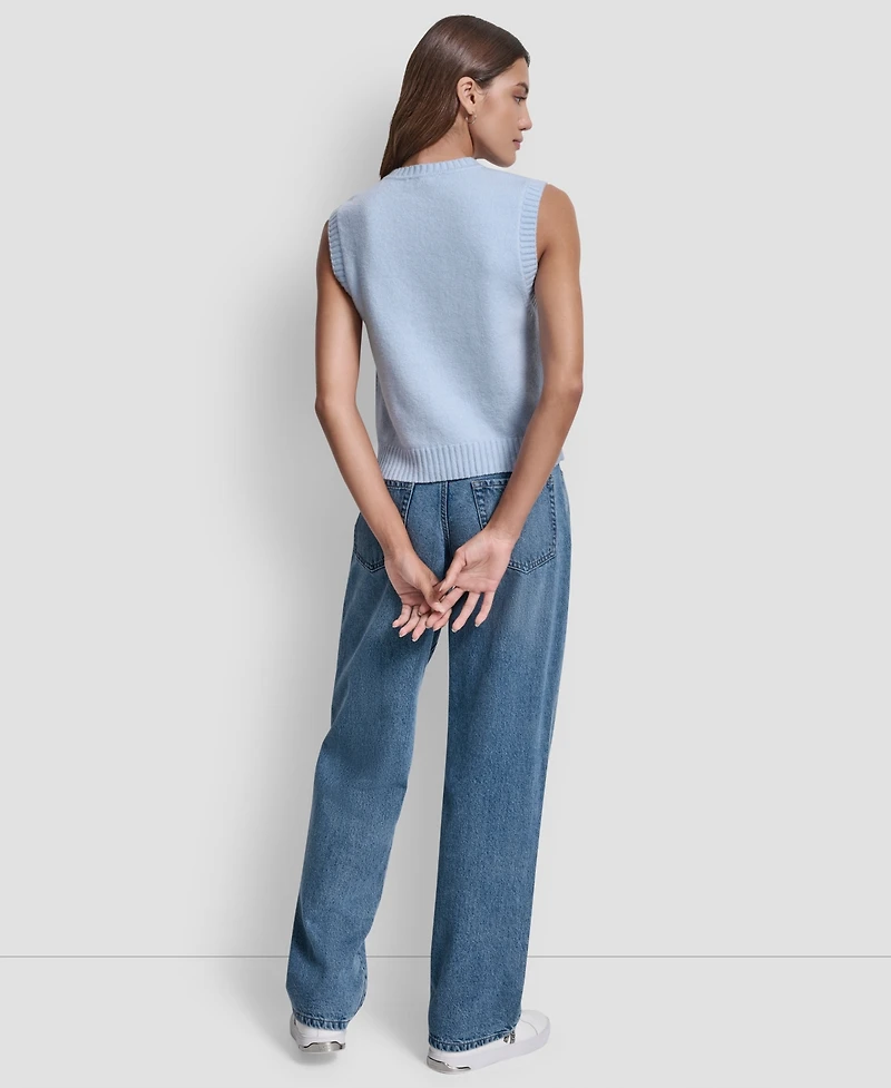 Dkny Jeans Women's Sleeveless Vest Sweater