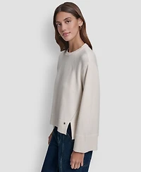 Dkny Jeans Women's High Low Hem Sweater