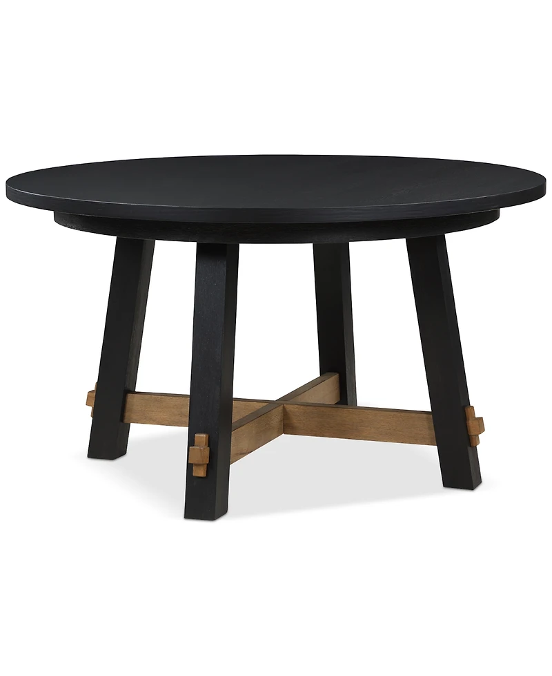 Macai 54" Wood Round Dining Table