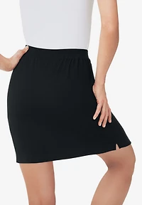 Woman Within Plus Stretch Cotton Skort