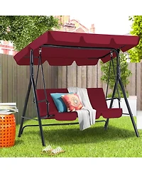 Aecojoy 3-Seat Outdoor Patio Swing Chair