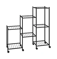 Flower Stand Black Powder-coated iron Medium Adjustable Armrests