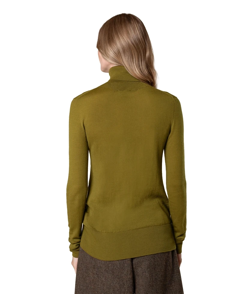 Celtic & Co. Women's British Merino Turtle Neck Sweater