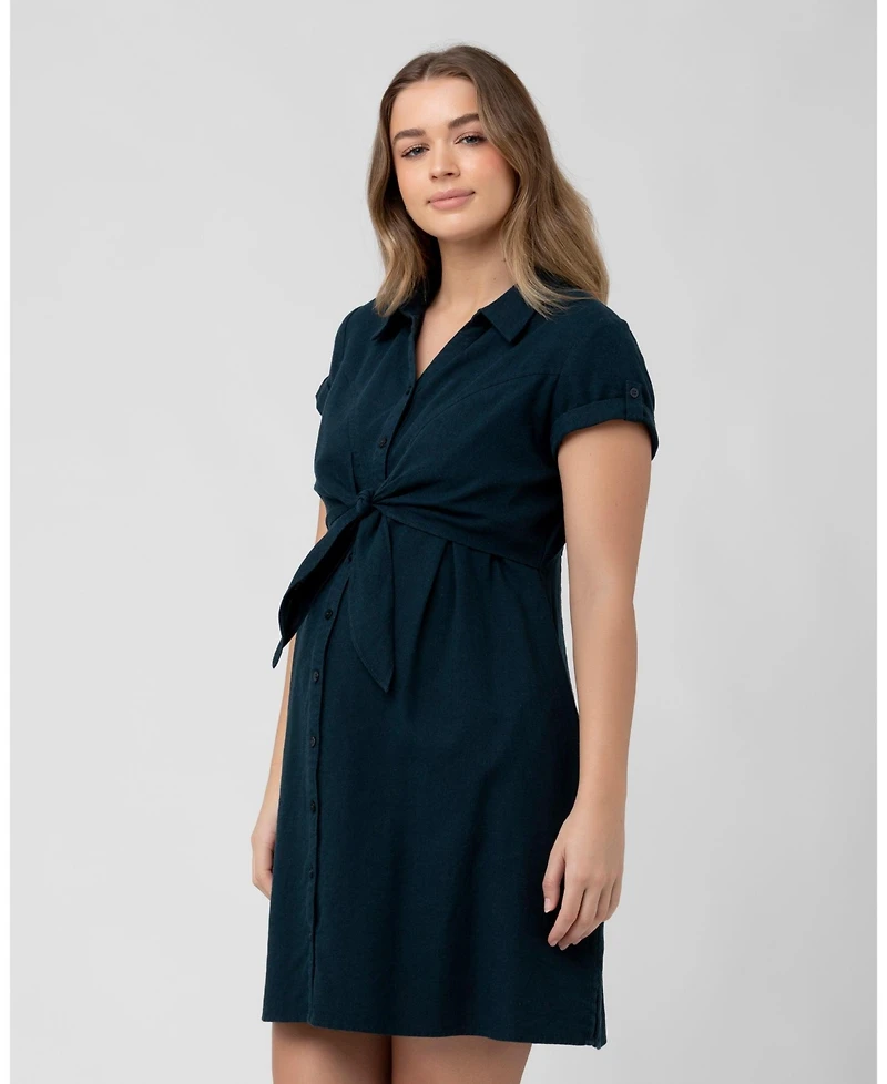 Ripe Maternity Maternity Ripe Colette Tie Up Nursing Dress