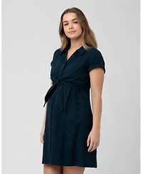 Ripe Maternity Maternity Ripe Colette Tie Up Nursing Dress