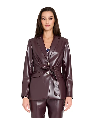 Tahari Asl Women's Long Sleeve Belted Jacket
