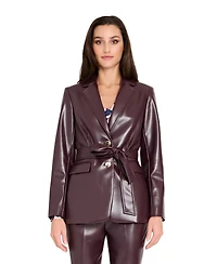 Tahari Asl Women's Long Sleeve Belted Jacket