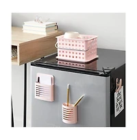 iDesign Small Stackable Shower Caddy Basket, Set of 3, Pink, Made in Usa