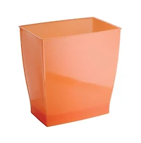 iDesign Small Bathroom Trash Cans, Set of 2, Tango Orange, Made in Usa