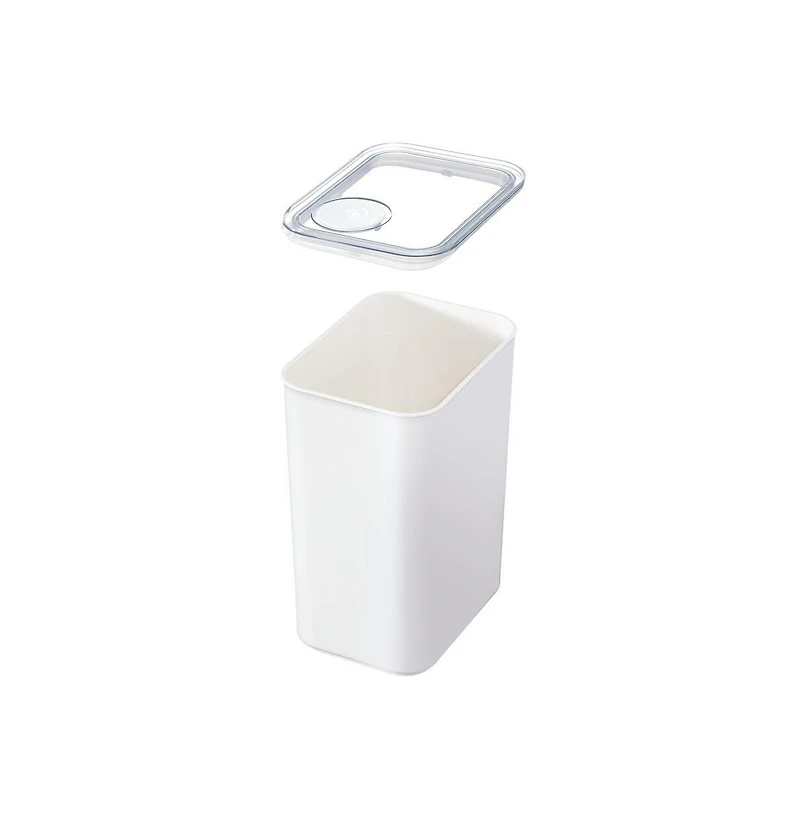iDesign Large Airtight Canister with Removable Pour Cap - White