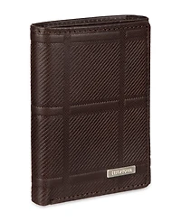 Tommy Hilfiger Men's Trifold Plaid Wallet