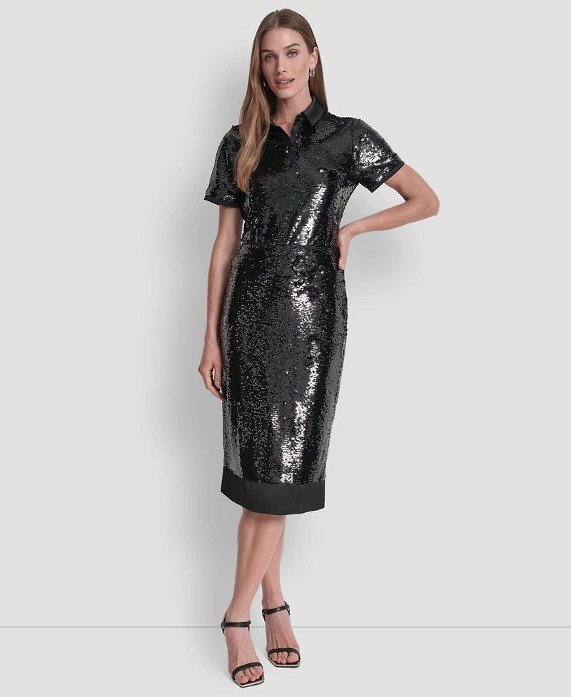 Dkny Women's Sequin Detail Skirt