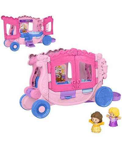 Little People Disney Princess Pull-Along Musical Carriage, 2 Figures
