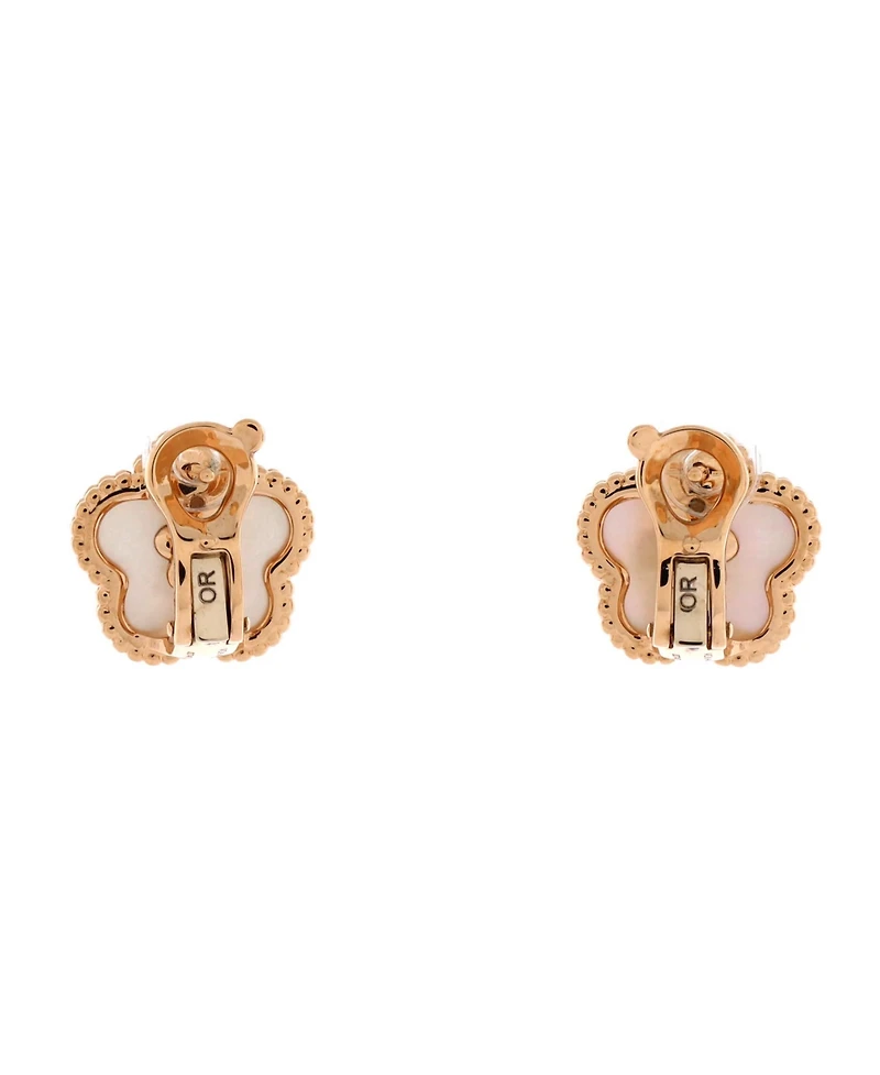 Pre-Owned Van Cleef & Arpels Lucky Spring Plum Blossom Stud Earrings