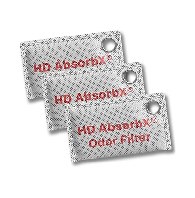 iTouchless High-Density AbsorbX Odor Filters Household Deodorizer for Closets, Shoes, Refrigerators, and More (3-Pack)