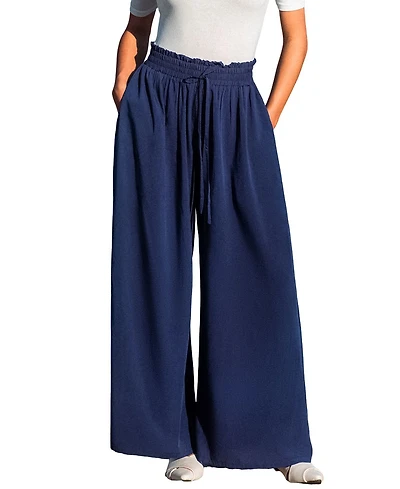 Cupshe Women's Light and Loose Blue Pants