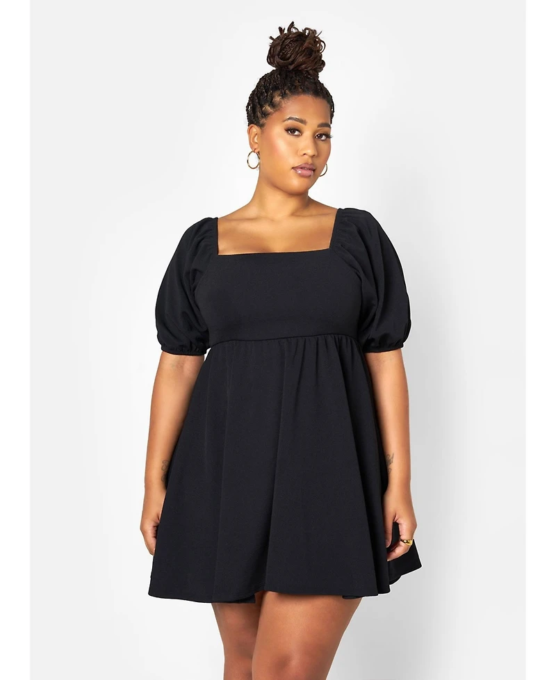 Rebdolls Plus Balloon Mini Dress