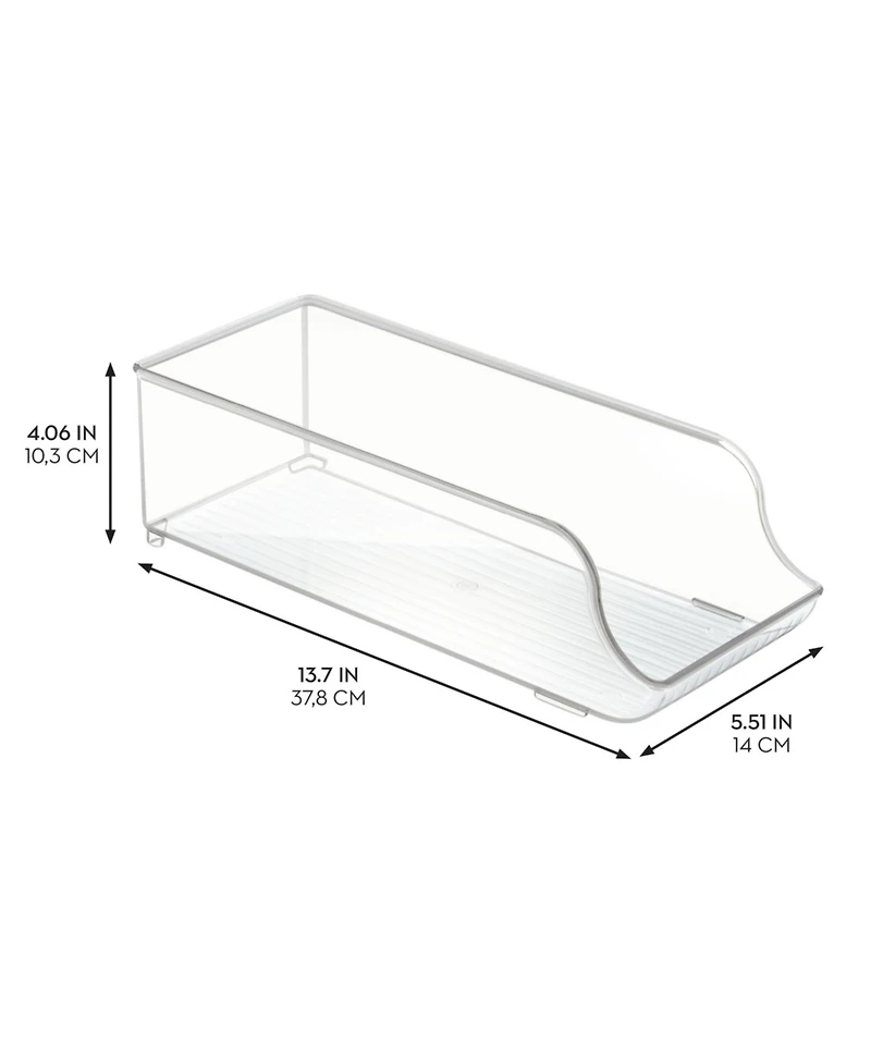 iDesign Set of 3 Water Bottle Organizer and Soda Can Dispenser - Clear