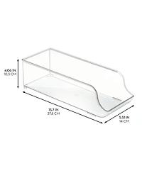 iDesign Set of 3 Water Bottle Organizer and Soda Can Dispenser - Clear