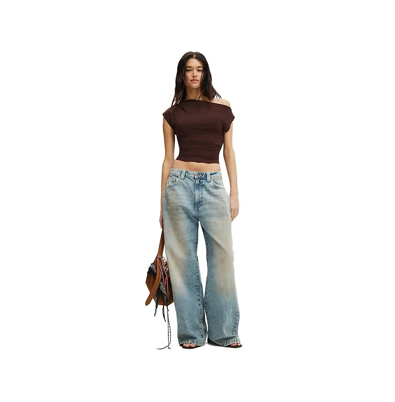 Cotton On Women's Georgie Off Shoulder Short Sleeve